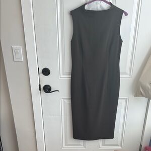 Theory brown midi Sleeveless Dress